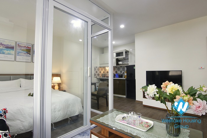 A pretty one bedroom apartment for rent in Dao Tan, Ba Dinh