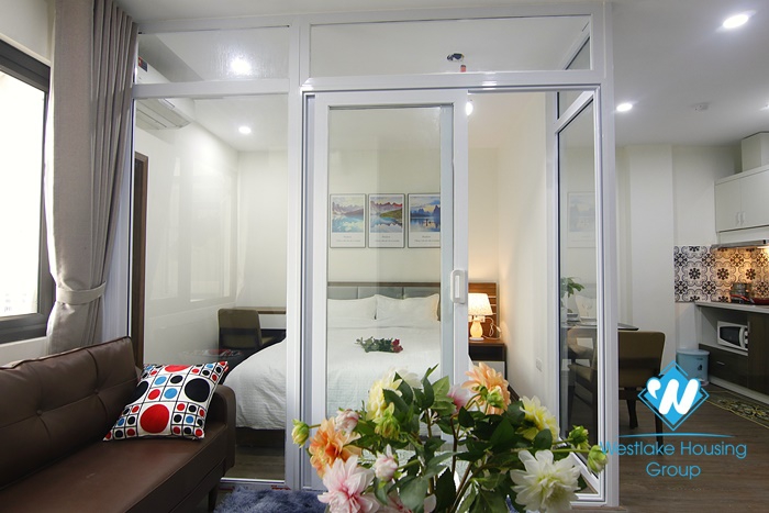 A pretty one bedroom apartment for rent in Dao Tan, Ba Dinh