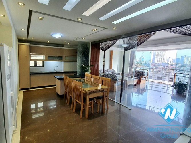 Spacious three bedrooms apartment for rent in Doi Can, Ba Dinh