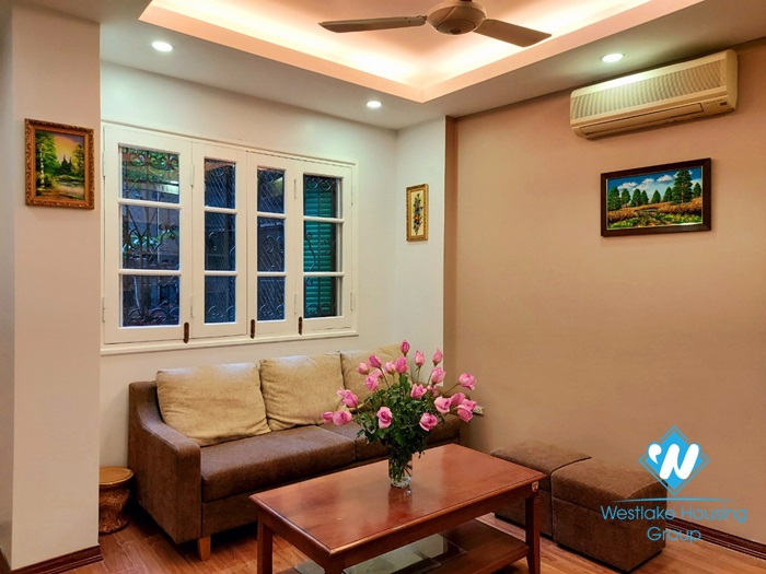 A colorful 2 bedroom apartment for rent on Quan Thanh street, Ba Dinh