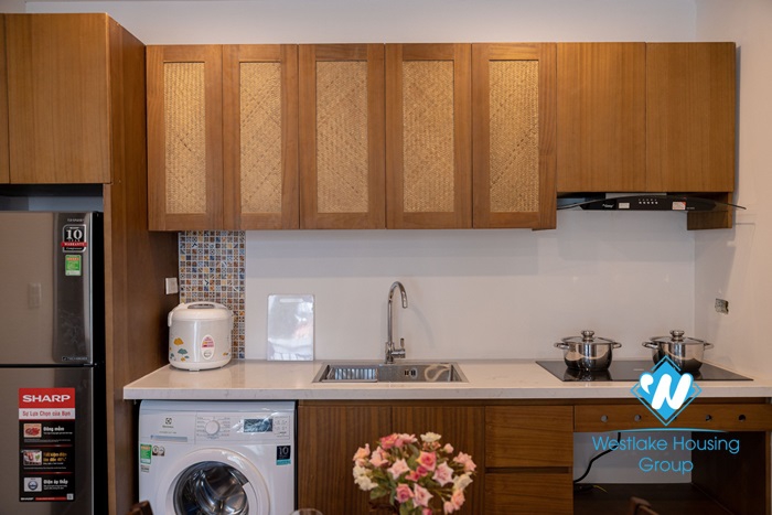 A blissful 1 bedroom serviced apartment for rent on Dao Tan street, Ba Dinh