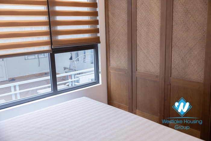 A blissful 1 bedroom serviced apartment for rent on Dao Tan street, Ba Dinh