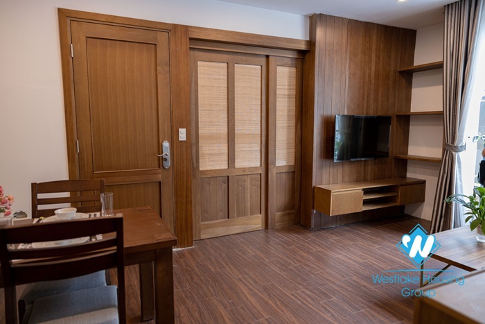 A blissful 1 bedroom serviced apartment for rent on Dao Tan street, Ba Dinh