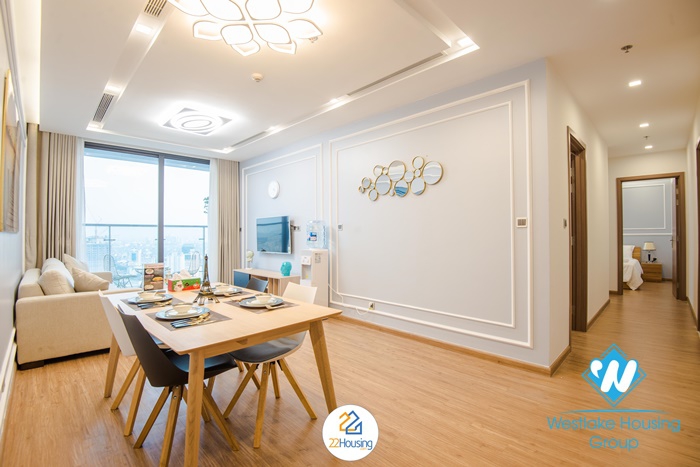 A brand new and modern 3 bedroom apartment for rent in Vinhome Metropolis, Ba dinh, Hanoi