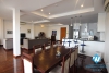  Lake view with big balcony 3 bedroom apartment  on the top floor for rent in Xuan Dieu st, tay Ho district