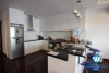  Lake view with big balcony 3 bedroom apartment  on the top floor for rent in Xuan Dieu st, tay Ho district