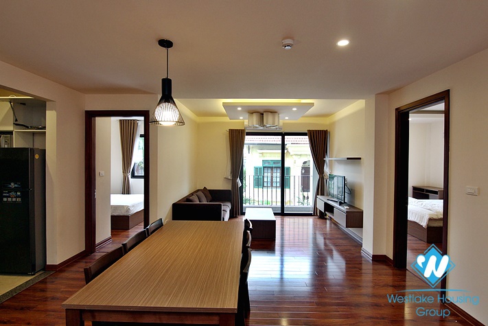 Well lit spacious two bedroom apartment for rent on To Ngoc Van