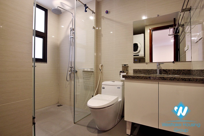 Well lit spacious two bedroom apartment for rent on To Ngoc Van