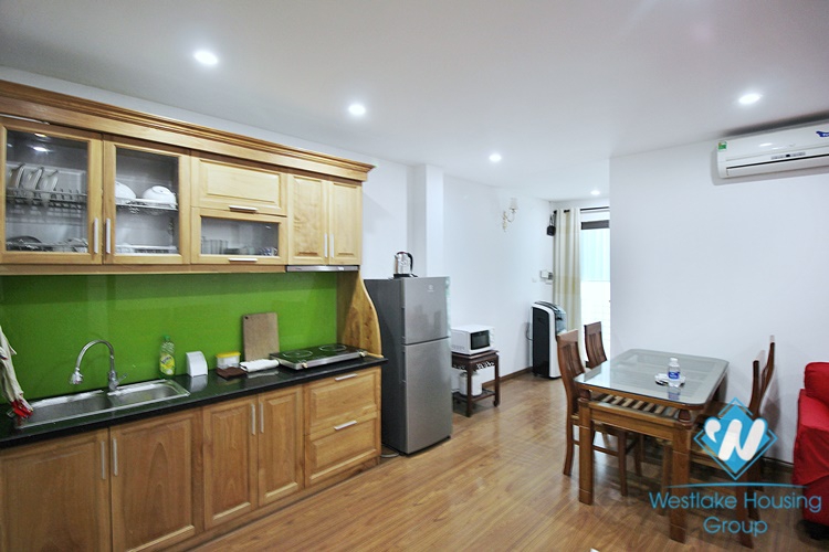 A furnished one bedroom apartment for rent in Tu Hoa st, Tay Ho