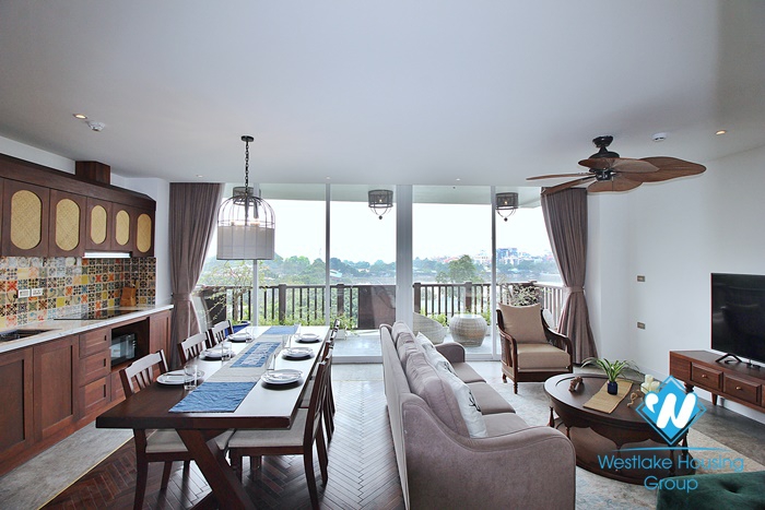Gorgeous 3 bedroom apartment with lake view in Dang thai mai, Tay ho, Ha noi