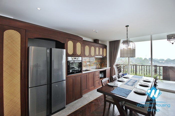 Gorgeous 3 bedroom apartment with lake view in Dang thai mai, Tay ho, Ha noi