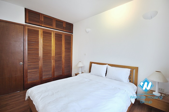 Large 2 bedroom lake view apartment available for rent in Tay Ho district, Hanoi