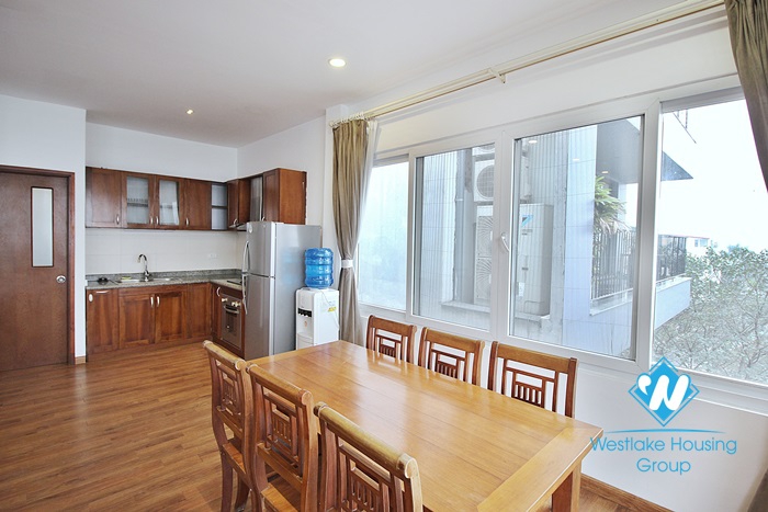 Large 2 bedroom lake view apartment available for rent in Tay Ho district, Hanoi