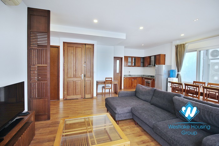 Large 2 bedroom lake view apartment available for rent in Tay Ho district, Hanoi