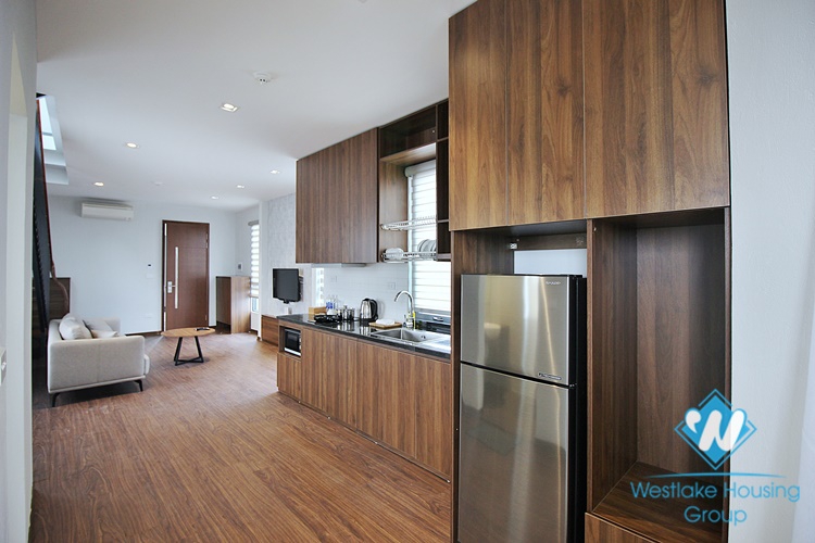 A well-decorated duplex 2 bedrooms apartment for rent in Au Co st, Tay Ho