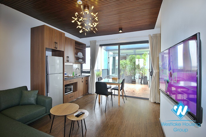 Brand new 2 bedroom apartment with big balcony in Au co, Tay ho, Hanoi