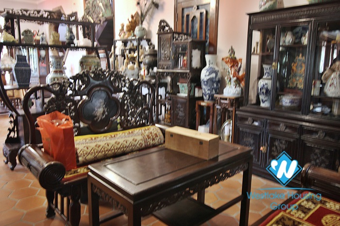 Ancient architecture villa with huge garden for rent in Tay Ho District
