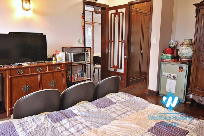 Ancient architecture villa with huge garden for rent in Tay Ho District