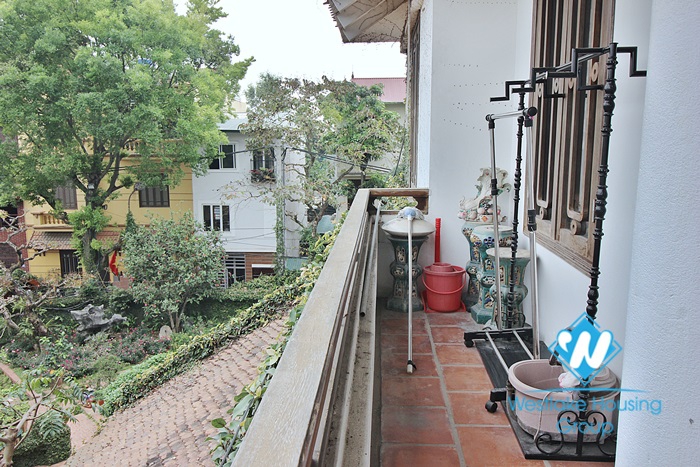 Ancient architecture villa with huge garden for rent in Tay Ho District