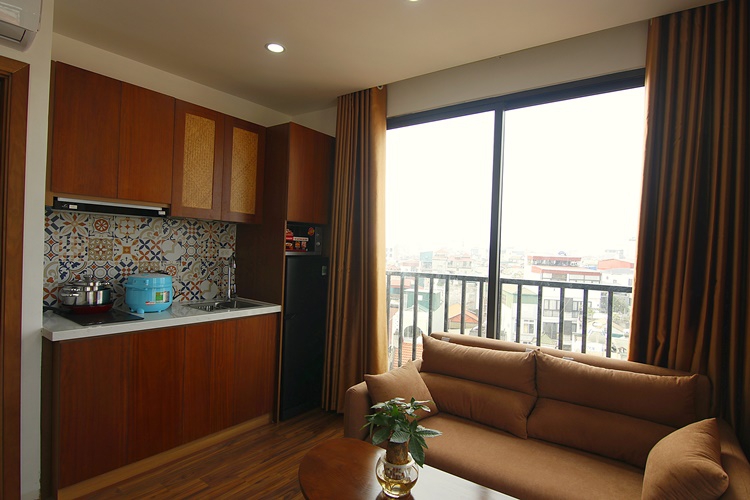 Brand new studio for rent in Dao Tan street, Ba Dinh