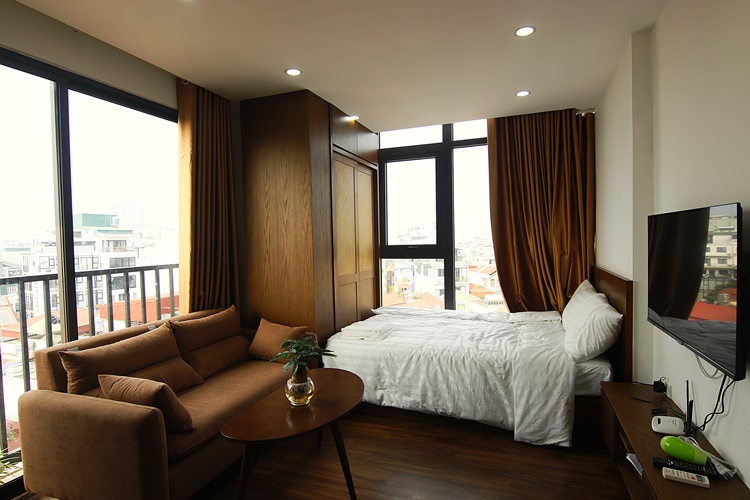 Brand new studio for rent in Dao Tan street, Ba Dinh