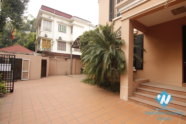 Spacious unfurnished house for rent in Le Hong Phong, Ba Dinh, Ha Noi