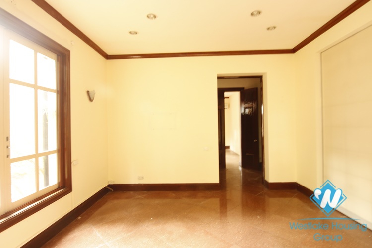 Spacious unfurnished house for rent in Le Hong Phong, Ba Dinh, Ha Noi