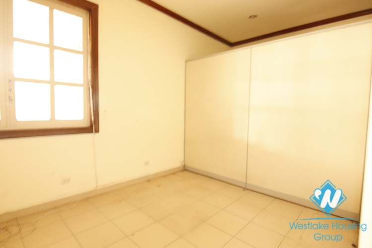 Spacious unfurnished house for rent in Le Hong Phong, Ba Dinh, Ha Noi