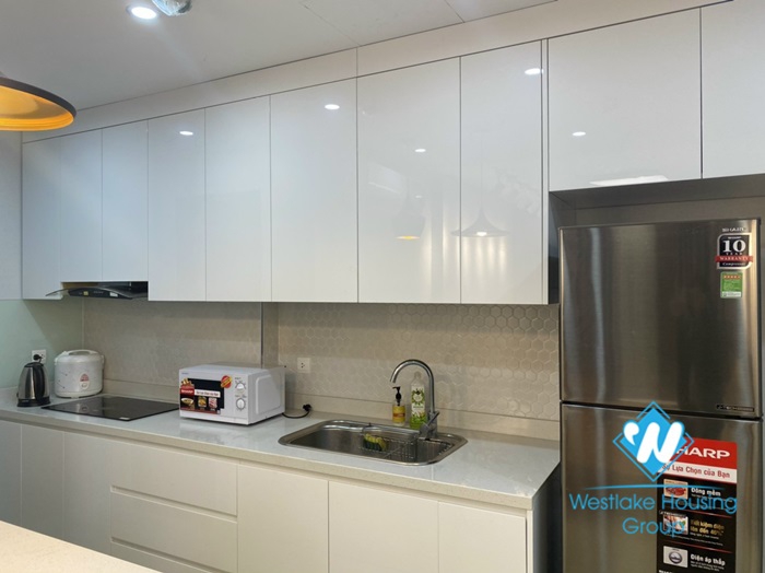 A furnished apartment with 2 bedrooms for rent in D'Capital, Cau Giay District