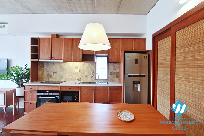 A new duplex 2 bedroom apartment for rent in Tay ho, Hanoi