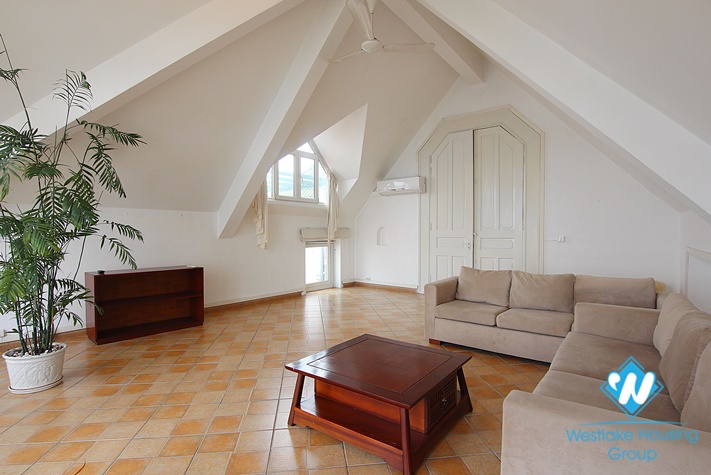 Top floor-breaking view 1+ beroom apartment for rent on Xuan Dieu street