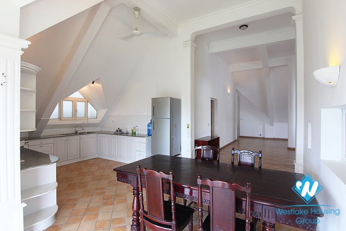 Top floor-breaking view 1+ beroom apartment for rent on Xuan Dieu street