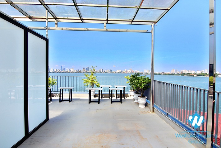 Stunning top floor one bedroom apartment for rent in Yen Phu village 