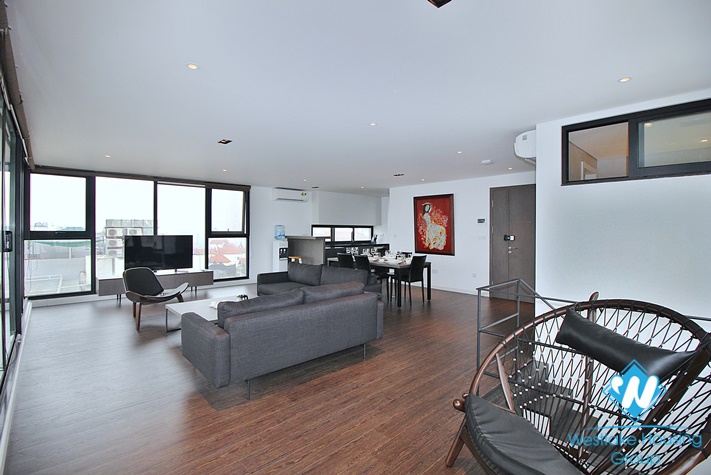 Super modern with lake view duplex to lease in Tay Ho district