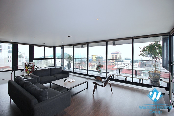Super modern with lake view duplex to lease in Tay Ho district