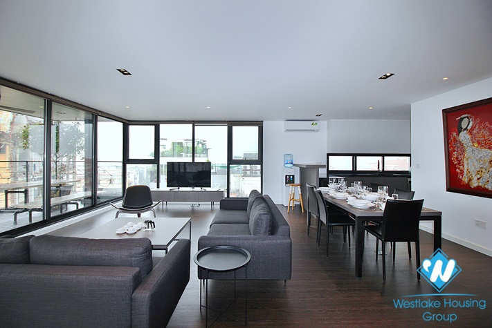 Super modern with lake view duplex to lease in Tay Ho district