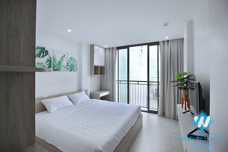 Top floor studio for rent in To Ngoc Van street, Tay Ho