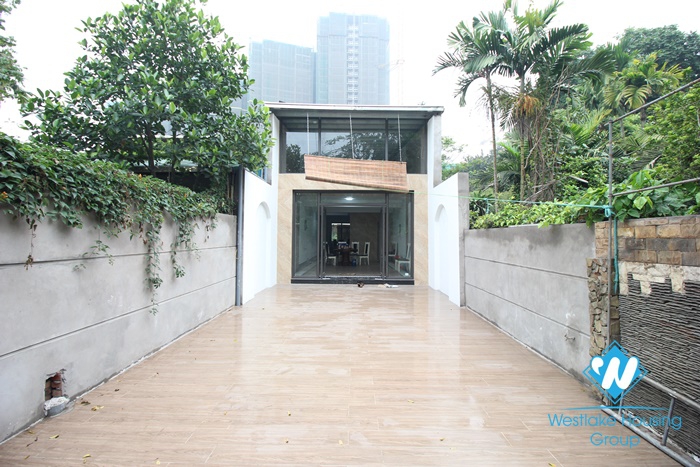 Spacious house with big yard for rent in Dang thai mai, Tay ho, Hanoi