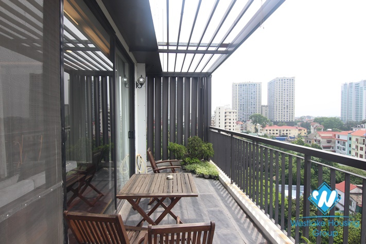 A High quality apartment with huge balcony for rent in Tay Ho, Hanoi