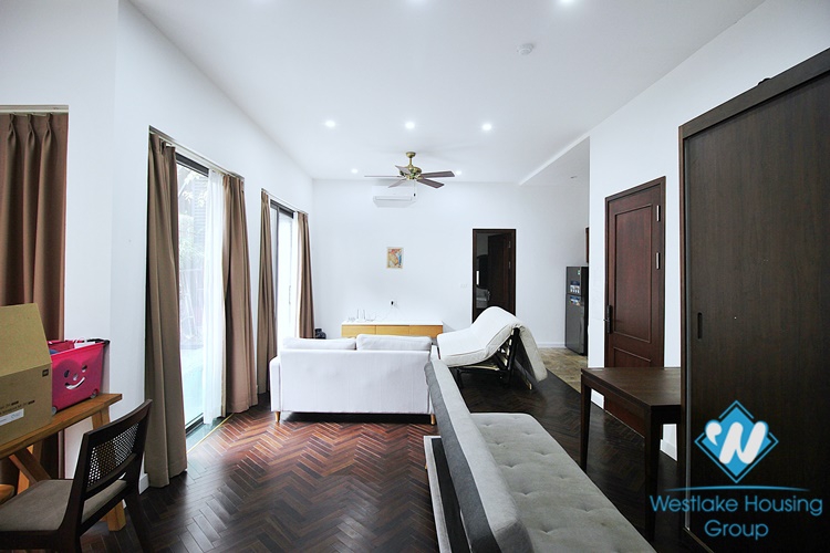 One bedroom with big yard for rent in Tay Ho area