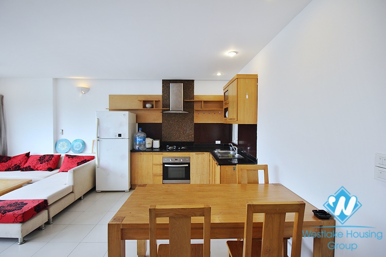 Lake view 02 bedrooms apartment in Au Co st, Tay Ho, Hanoi 