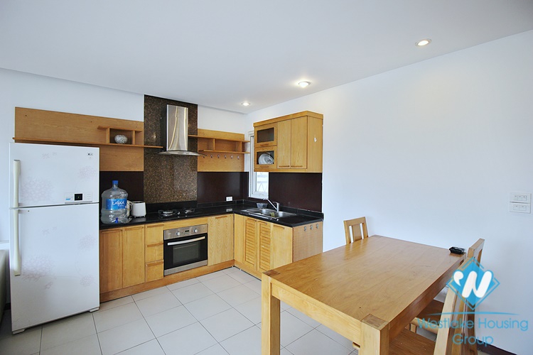 Lake view 02 bedrooms apartment in Au Co st, Tay Ho, Hanoi 