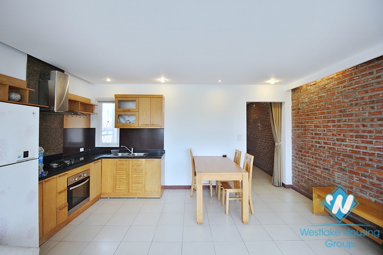 Lake view 02 bedrooms apartment in Au Co st, Tay Ho, Hanoi 