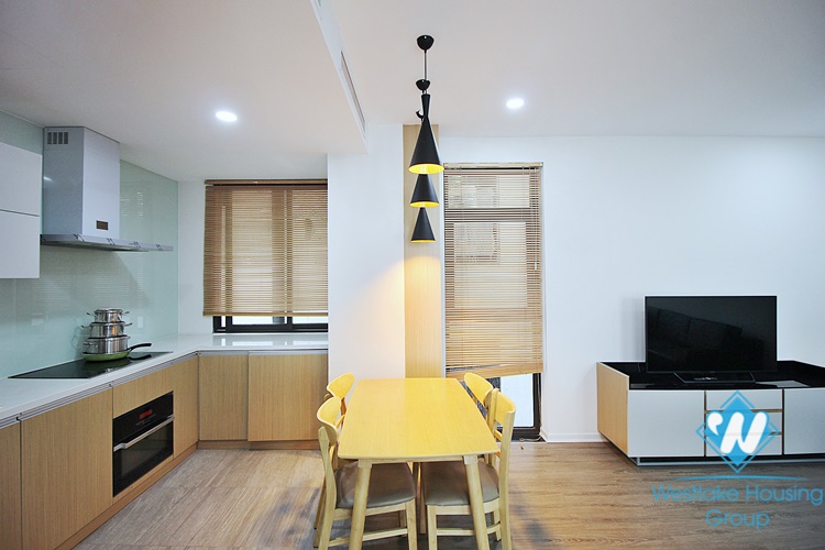 Morden and bright two bedrooms apartment for rent in Tay Ho area