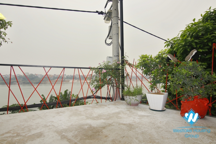 Riverside two bedroom house for rent in Ngoc Thuy Long Bien