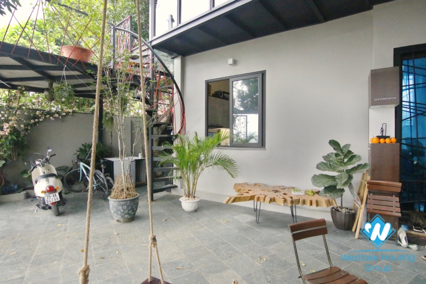 Riverside two bedroom house for rent in Ngoc Thuy Long Bien