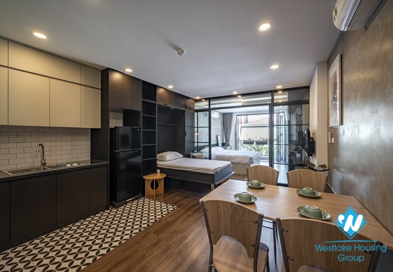 One bedroom apartment for rent in Hoan Kiem district.