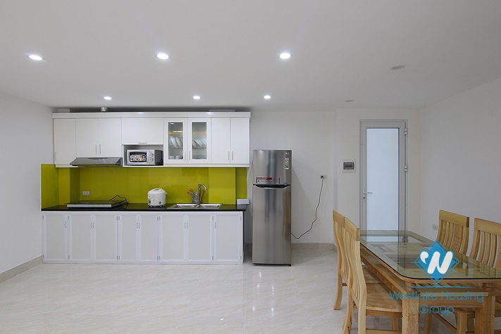 One bedroom apartment with long balcony for rent in Au Co st, Tay Ho