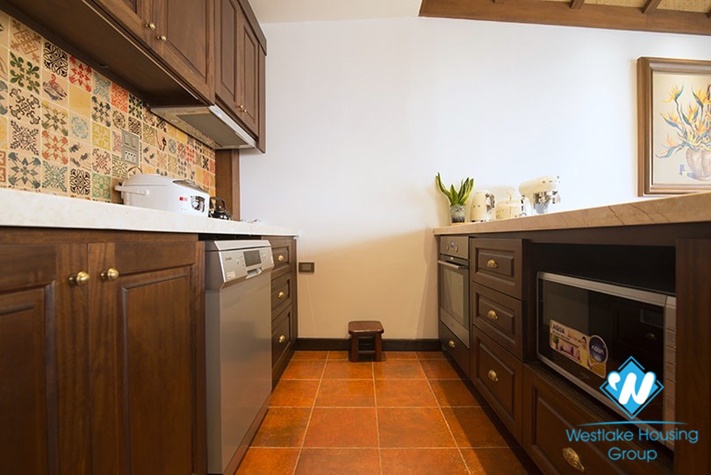 The top floor with breaking  view  apartment in Yen Phu village for lease.