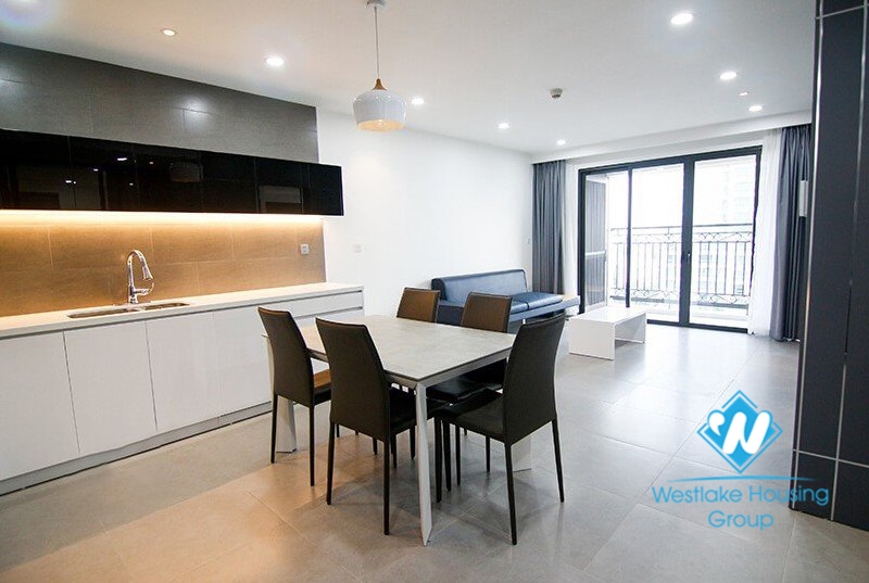 Modern three-bedroom apartment for rent at D'Leroi Soleil, 59 Xuan Dieu, Hanoi